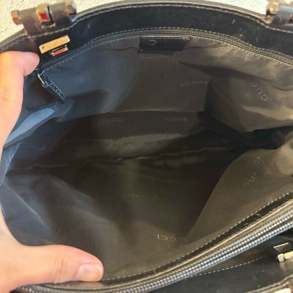 Gucci Canvas Handbag/Tote Black - Picture 5 of 13